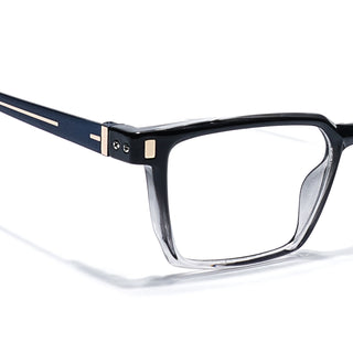 Eyejack Black & Transparent Rectangle Eyeglasses for Men & Women (162002FCL2451)