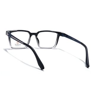Eyejack Black & Transparent Rectangle Eyeglasses for Men & Women (162002FCL2451)