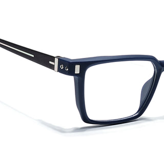 Eyejack Blue Rectangle Eyeglasses for Men & Women (162002FCL2454)