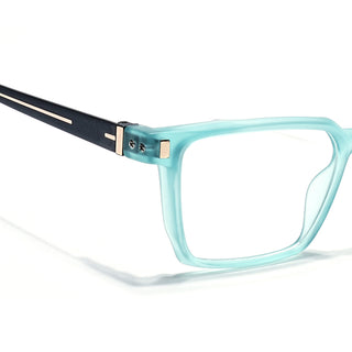 Eyejack Aqua Rectangle Eyeglasses for Men & Women (162002FCL2456)