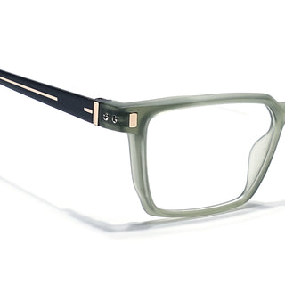 Eyejack Olive Rectangle Eyeglasses for Men & Women (162002FCL2458)