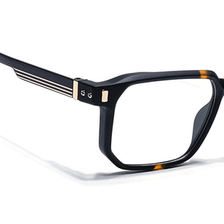 Eyejack Black & Brown Wayfarer Eyeglasses for Men & Women (162003FCL2462)