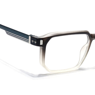 Eyejack Black & Grey Wayfarer Eyeglasses for Men & Women (162003FCL2464)