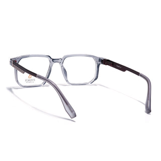 Eyejack Transparent Grey Wayfarer Eyeglasses for Men & Women (162003FCL2465)