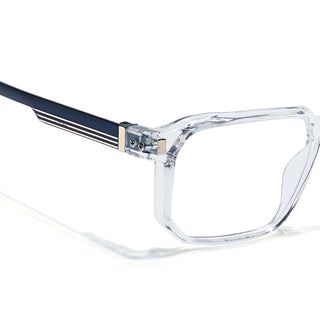 Eyejack Transparent Wayfarer Eyeglasses for Men & Women (162003FCL2471)