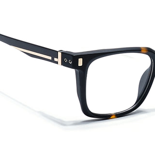 Eyejack Black & Brown Wayfarer Eyeglasses for Men & Women (162004FCL2474)