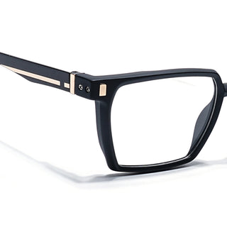 Eyejack Black Wayfarer Eyeglasses for Men & Women (162005FCL2484)