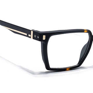 Eyejack Black & Brown Wayfarer Eyeglasses for Men & Women (162005FCL2486)