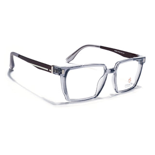 Eyejack Transparent Grey Wayfarer Eyeglasses for Men & Women (162005FCL2489)
