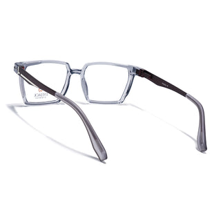 Eyejack Transparent Grey Wayfarer Eyeglasses for Men & Women (162005FCL2489)