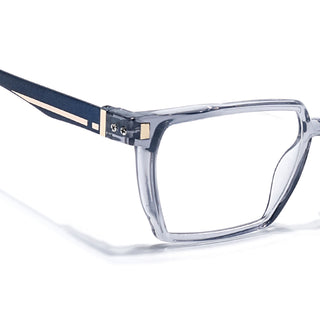 Eyejack Transparent Grey Wayfarer Eyeglasses for Men & Women (162005FCL2490)