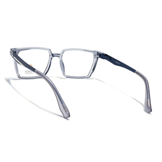 Eyejack Transparent Grey Wayfarer Eyeglasses for Men & Women (162005FCL2490)