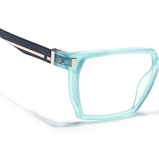 Eyejack Aqua Wayfarer Eyeglasses for Men & Women (162005FCL2493)