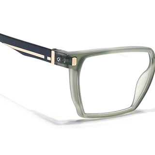 Eyejack Olive Wayfarer Eyeglasses for Men & Women (162005FCL2495)