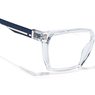 Eyejack Transparent Wayfarer Eyeglasses for Men & Women (162005FCL2496)