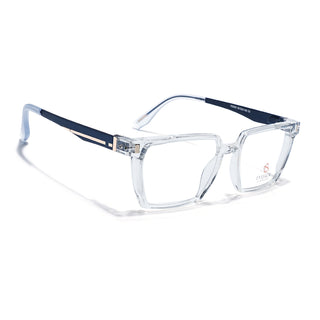 Eyejack Transparent Wayfarer Eyeglasses for Men & Women (162005FCL2496)