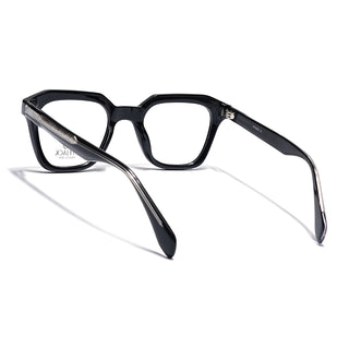 Eyejack Shine Black Square Eyeglasses for Men & Women (163002FCL2245)