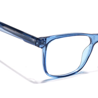 Eyejack Blue Wayfarer Eyeglasses for Men & Women (163003FCL2257)