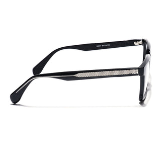 Eyejack Shine Black Rectangle Eyeglasses for Men & Women (163004FCL2261)