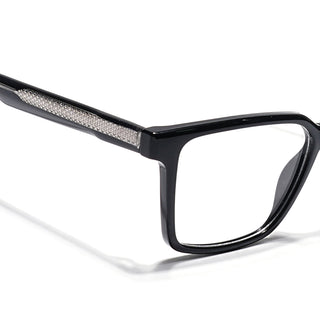 Eyejack Shine Black Wayfarer Eyeglasses for Men & Women (163006FCL2277)