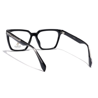 Eyejack Shine Black Wayfarer Eyeglasses for Men & Women (163009FCL2301)