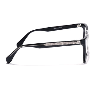 Eyejack Shine Black Wayfarer Eyeglasses for Men & Women (163009FCL2301)