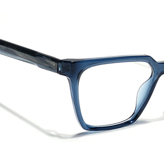 Eyejack Blue Wayfarer Eyeglasses for Men & Women (163009FCL2305)
