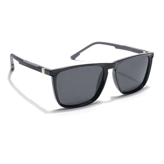 Eyejack Square Sunglasses for Men & Women (Black Lens | Black Frame - 17001PCL744)