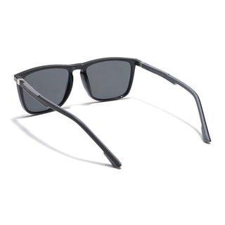 Eyejack Square Sunglasses for Men & Women (Black Lens | Black Frame - 17001PCL744)