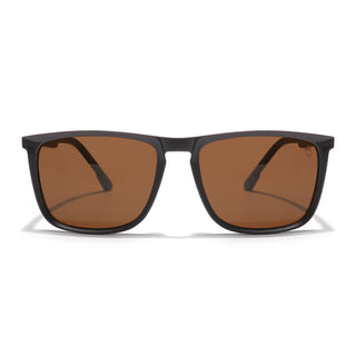 Eyejack Square Sunglasses for Men & Women (Brown Lens | Brown Frame - 17001PCL747)