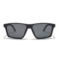 Eyejack Rectangle Polarized Sunglasses for Men & Women (Black Lens | Black Frame - 17003PCL748)