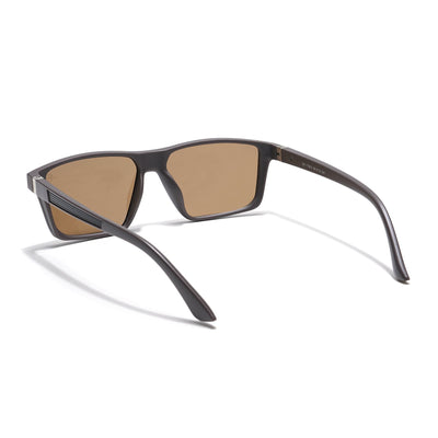 Eyejack Rectangle Polarized Sunglasses for Men & Women (Brown Lens | Brown Frame - 17003PCL751)