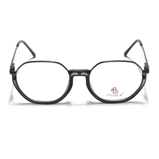 Eyejack Skyline Grey Round Eyeglasses for Men & Women (170201FCL1979-C3)