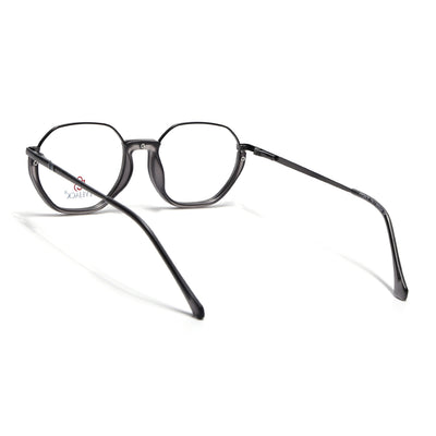Eyejack Skyline Grey Round Eyeglasses for Men & Women (170201FCL1979-C3)