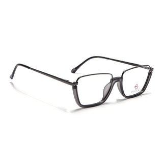Eyejack Skyline Grey Square Eyeglasses for Men & Women (170203FCL1998-C3)