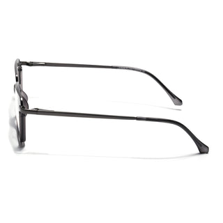 Eyejack Skyline Grey Square Eyeglasses for Men & Women (170203FCL1998-C3)