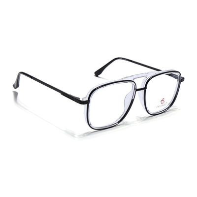 Eyejack Skyline Black & Transparent Wayfarer Eyeglasses for Men & Women (170206FCL2019-C1)