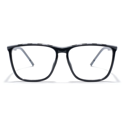 Eyejack Photochromic Shine Black Square Eyeglasses for Men & Women (18002CL587-C1)