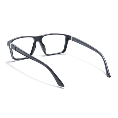Eyejack Photochromic Matt Black Rectangle Eyeglasses for Men & Women (18003CL590-C2)