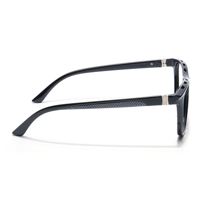 Eyejack Photochromic Shine Black Square Eyeglasses for Men & Women (18011CL593-C1)