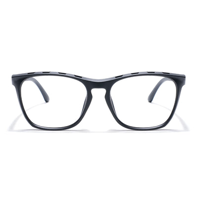 Eyejack Photochromic Matt Black Square Eyeglasses for Men & Women (18011CL594-C2)