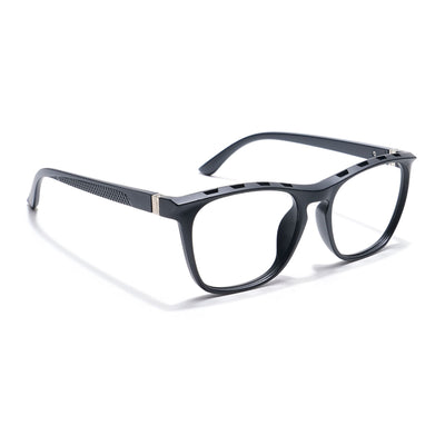Eyejack Photochromic Matt Black Square Eyeglasses for Men & Women (18011CL594-C2)