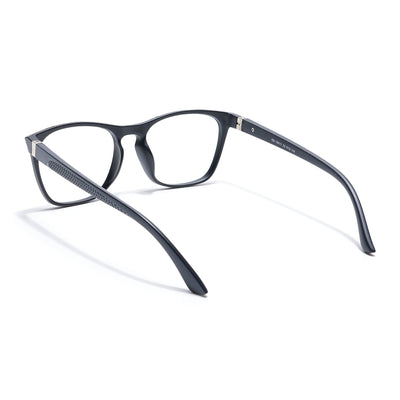 Eyejack Photochromic Matt Black Square Eyeglasses for Men & Women (18011CL594-C2)