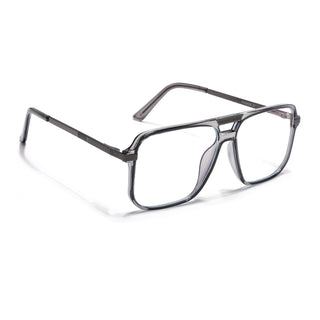 EyeJack Titex Shine Grey Wayfarer Eyeglasses for Men & Women (18901CL253-C5)