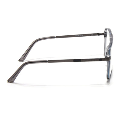 EyeJack Titex Shine Grey Wayfarer Eyeglasses for Men & Women (18901CL253-C5)