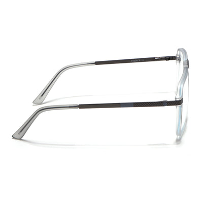 EyeJack Titex Matt Grey Wayfarer Eyeglasses for Men & Women (18901CL254-C6)