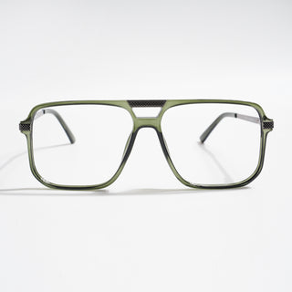 EyeJack Titex Green Wayfarer Eyeglasses for Men & Women (18901CL257-C9)