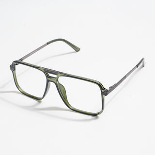 EyeJack Titex Green Wayfarer Eyeglasses for Men & Women (18901CL257-C9)