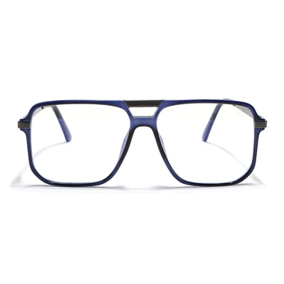 EyeJack Titex Blue Wayfarer Eyeglasses for Men & Women (18901CL258-C10)