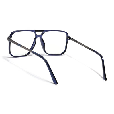 EyeJack Titex Blue Wayfarer Eyeglasses for Men & Women (18901CL258-C10)